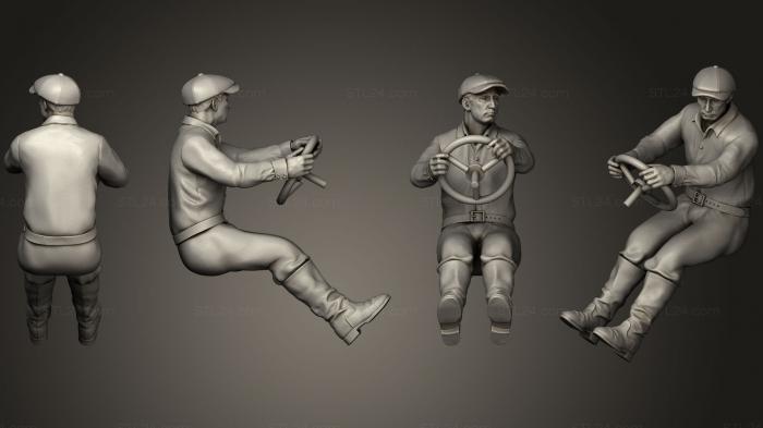 Figurines of people (drivers, STKH_0214) 3D models for cnc